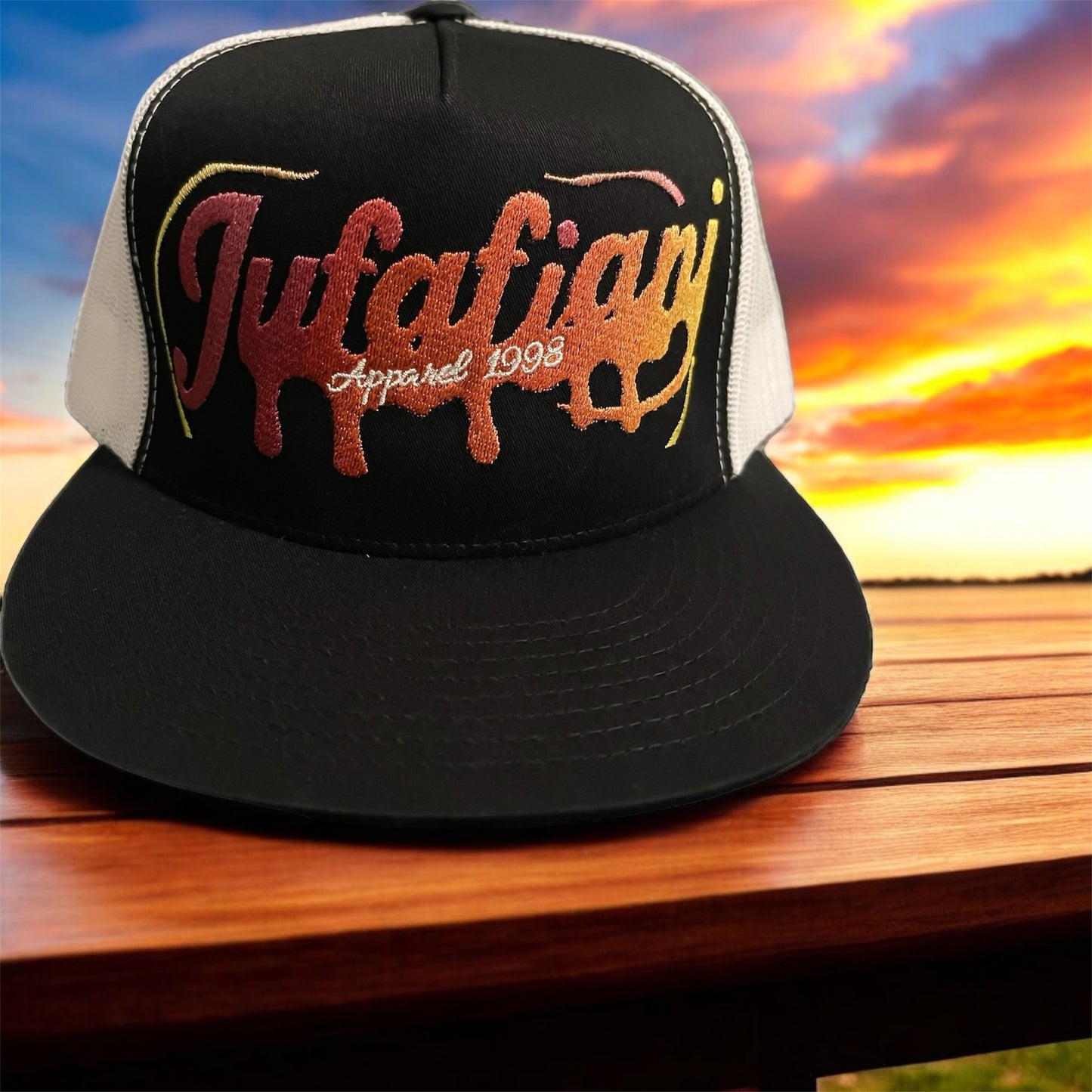 Jufafiani flamingo trucker drip