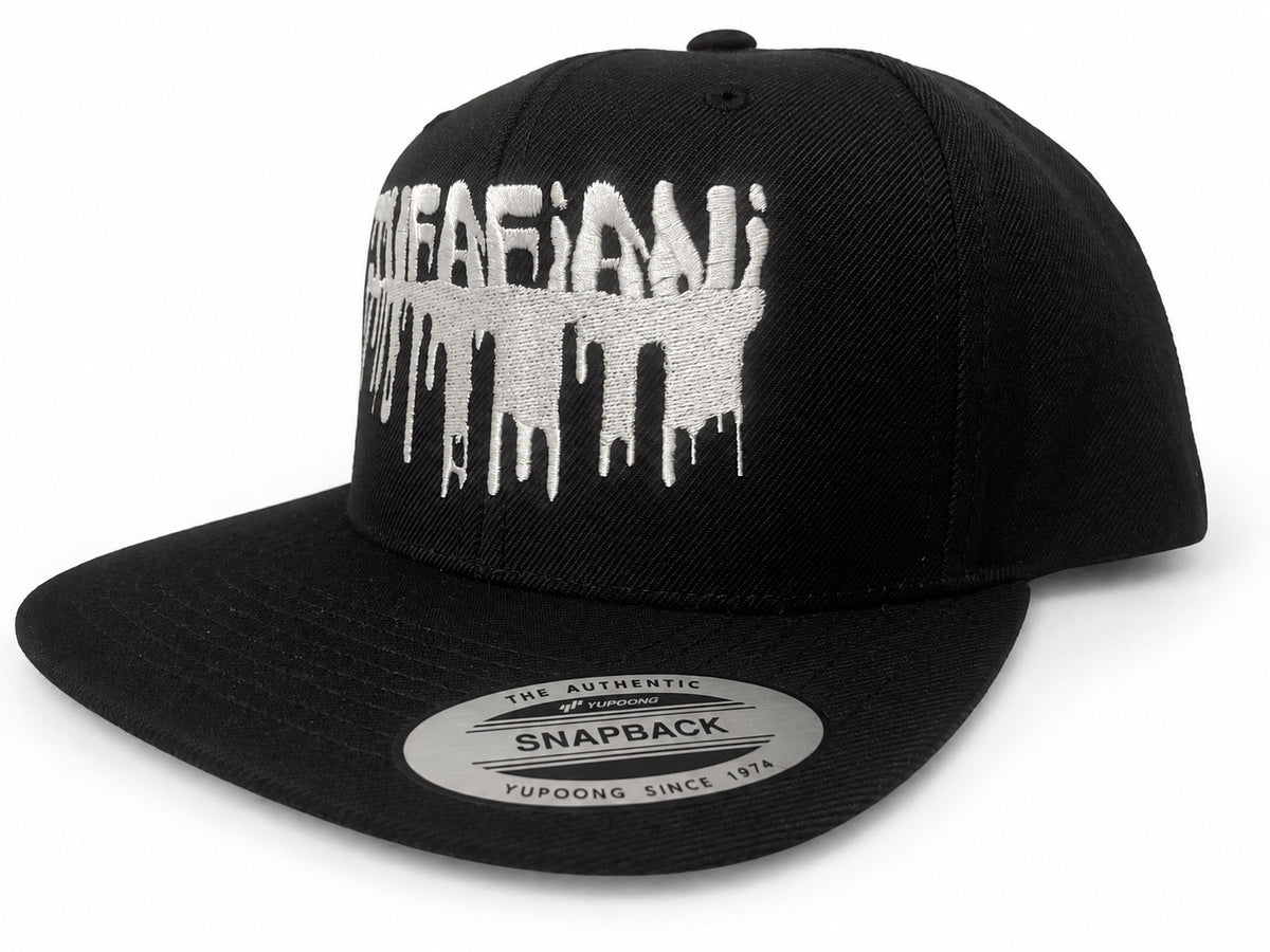 JUFAFIANI Drip Beyond black snapback alternate angled view